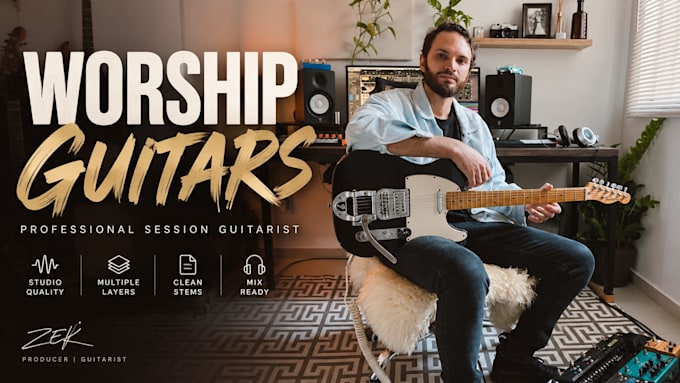 record professional worship guitar for your gospel or worship song