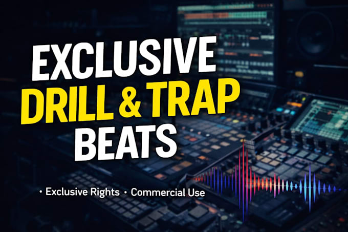 make an exclusive drill, trap or rap beat with full rights