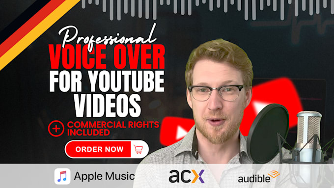 be the german voice over for your youtube video