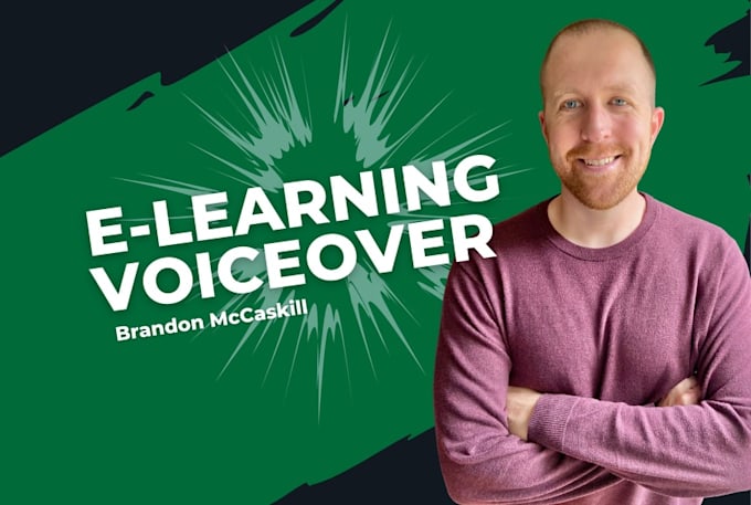 do elearning professional natural sounding english male voice over
