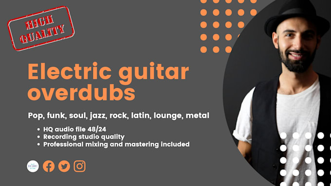 record amazing rock funk blues pop jazz lounge guitar tracks for you