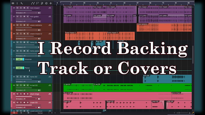 record cover or backing track for any song