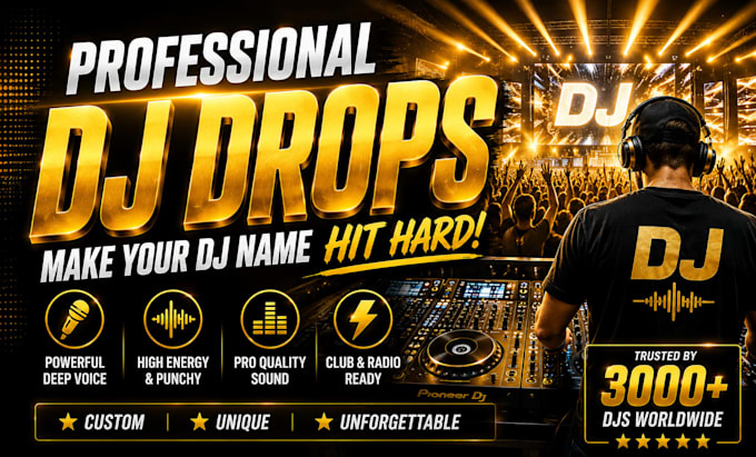 produce professional dj drops that make your dj name hit hard