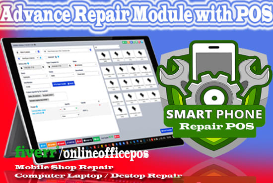 install mobile and computer repair software with pos