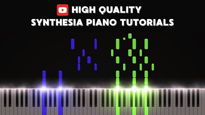 create a high quality custom synthesia piano tutorial