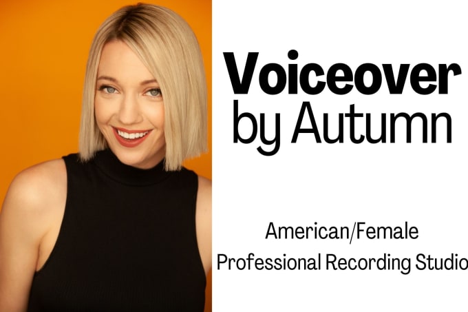 Top 5! I will record a professional, american female voiceover for any copy or script