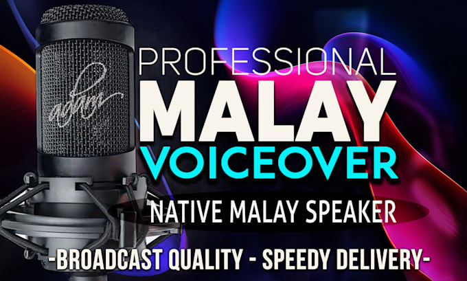 record a human professional voiceover in bahasa  or malay