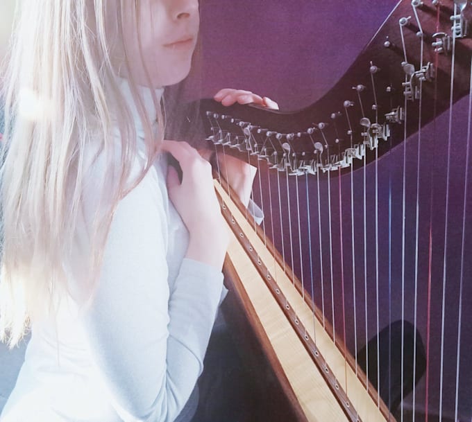 play celtic harp for you
