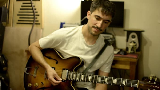 record a beautiful modern jazz guitar track