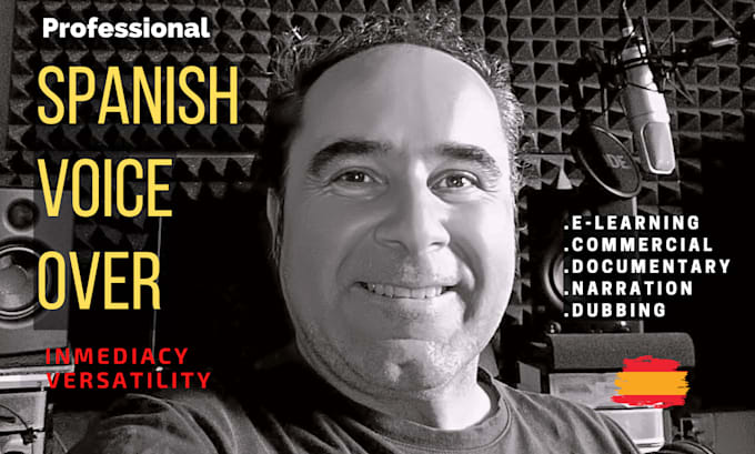 record a professional spanish male voice over castilian