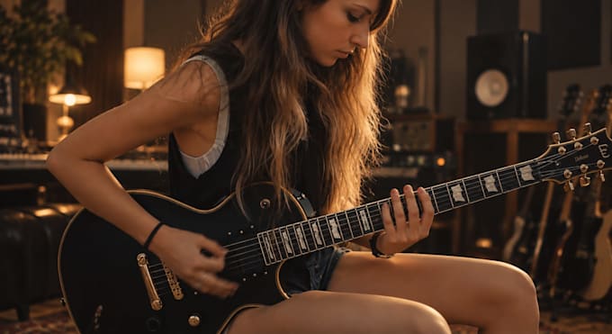 record high quality distorted and clean rock and metal guitars