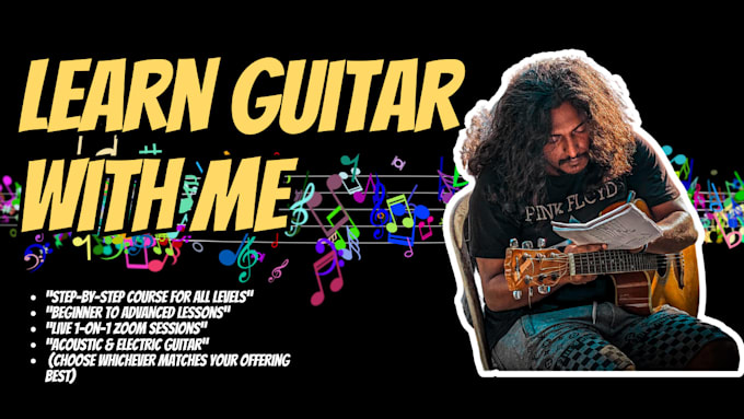 teach you guitar with step by step