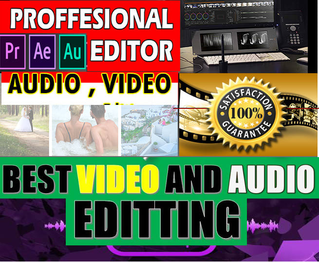 do professional audio and video editing with sound effects