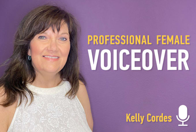 provide a professional english female voice over
