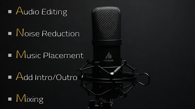 edit, mix master your audio and podcast