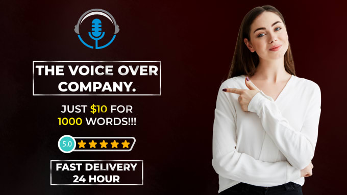 Record A Professional Female Voice Over In 24 Hours By Thevoicecompany