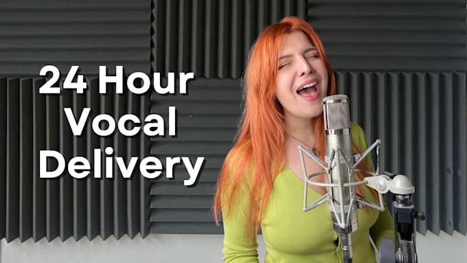 deliver your vocal in 24 hours or less female vocals