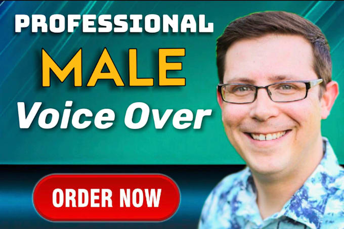 record a pro american male voiceover