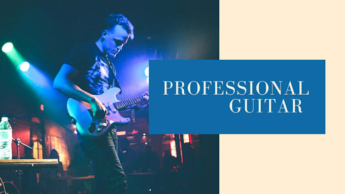 be your professional acoustic or electric guitar player