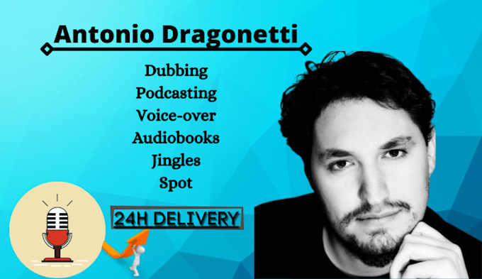 provide italian voice for all your needs in less than 24h
