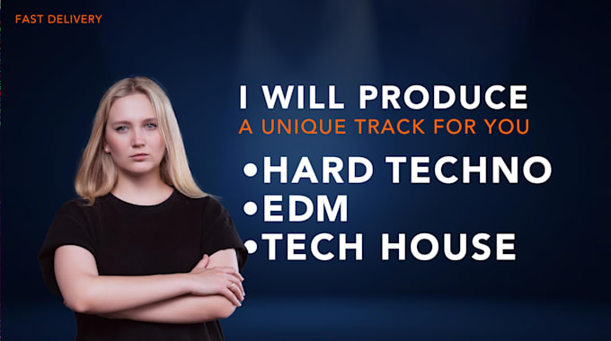 produce a hard techno, edm or tech house track for you