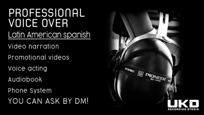 record professional voice over for you