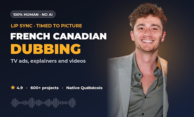 dub your video in french canadian with lip sync