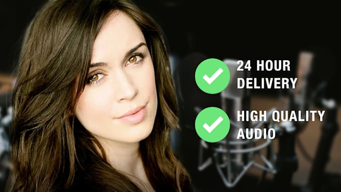 deliver the highest quality american female voice over fast