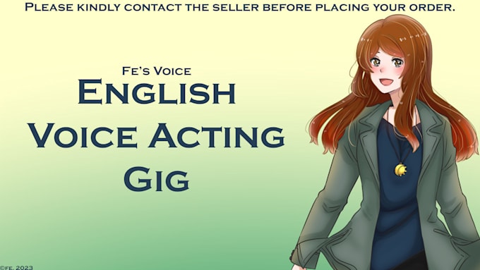 do english voice acting voice over for you