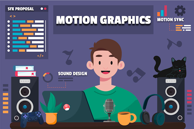 sound design motion graphic animated explainer video
