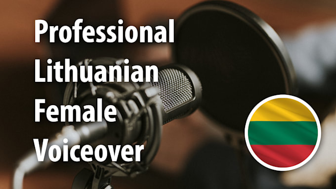 do lithuanian professional female voice over