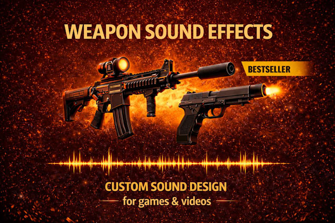 create custom weapon sound effects for games, videos
