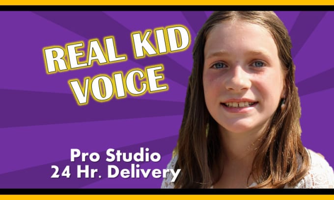 I will record a tween girl voice over american child