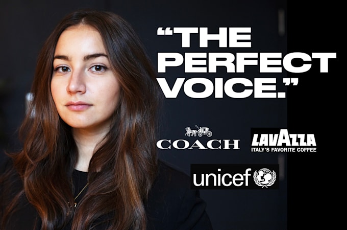 record modern, trusting voice over for ads