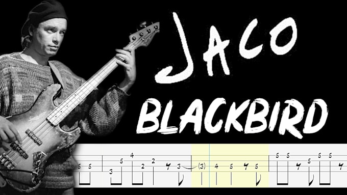 create most popular bass guitar tabs and notations for you