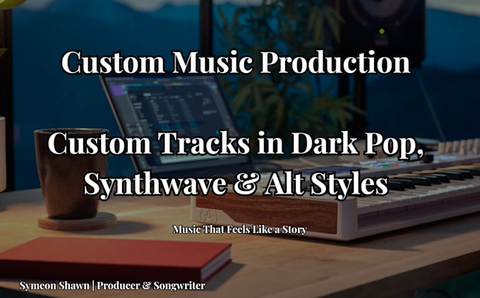produce and write cinematic dark, synthwave and alt pop