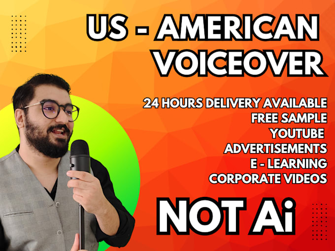 be your american male voiceover artist