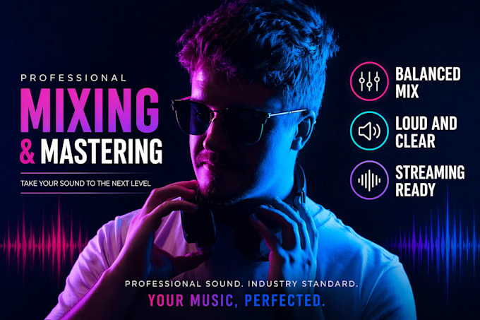 mix and master your edm, pop, hiphip, lofi and rock track