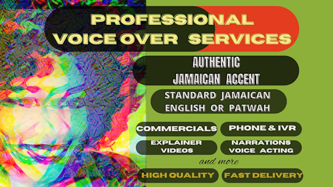 record your voice over in authentic female jamaican accent