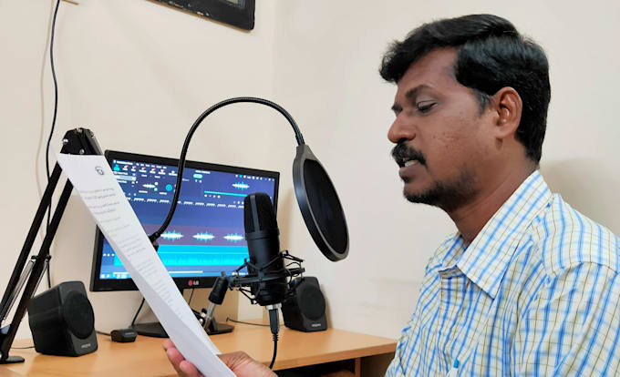 give voice over in tamil