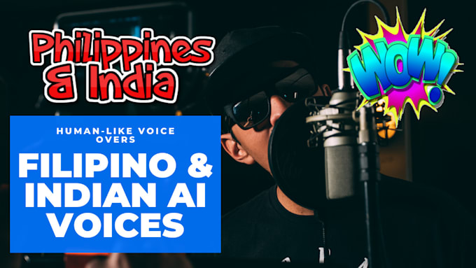 record professional filipino or indian ai voice over