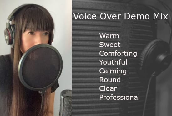 record a voice over in japanese and english