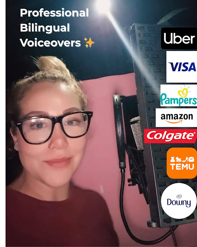record a professional chilean spanish female voice over