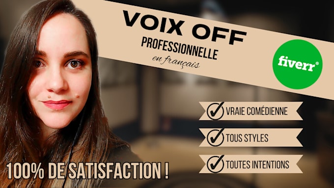 be your professionnal french voice over actress