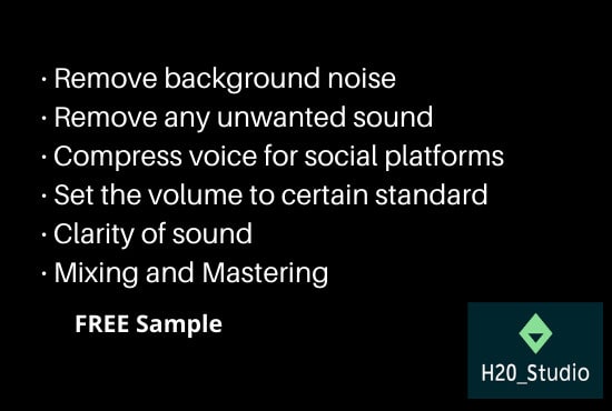 remove background noise, clean audio with complete sound editing
