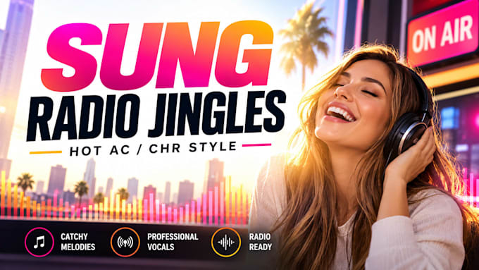 create sung radio jingles for your station or brand