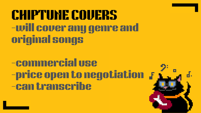create an 8 bit chiptune music cover of any song