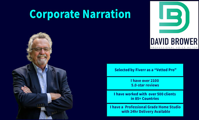 provide corporate narration for you