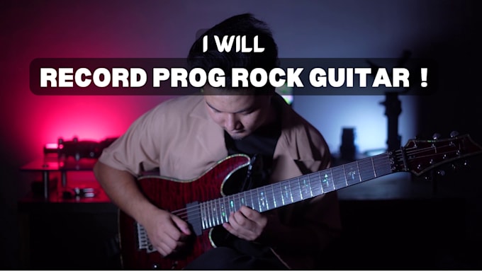 record professional electric guitar prog rock for you
