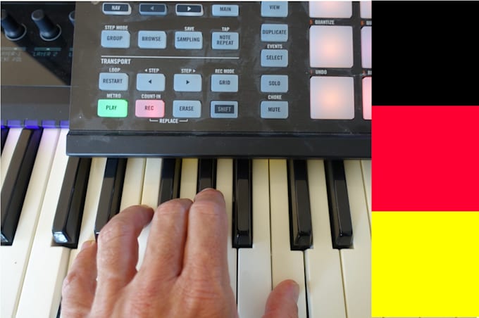 compose, produce and record a song in german for you